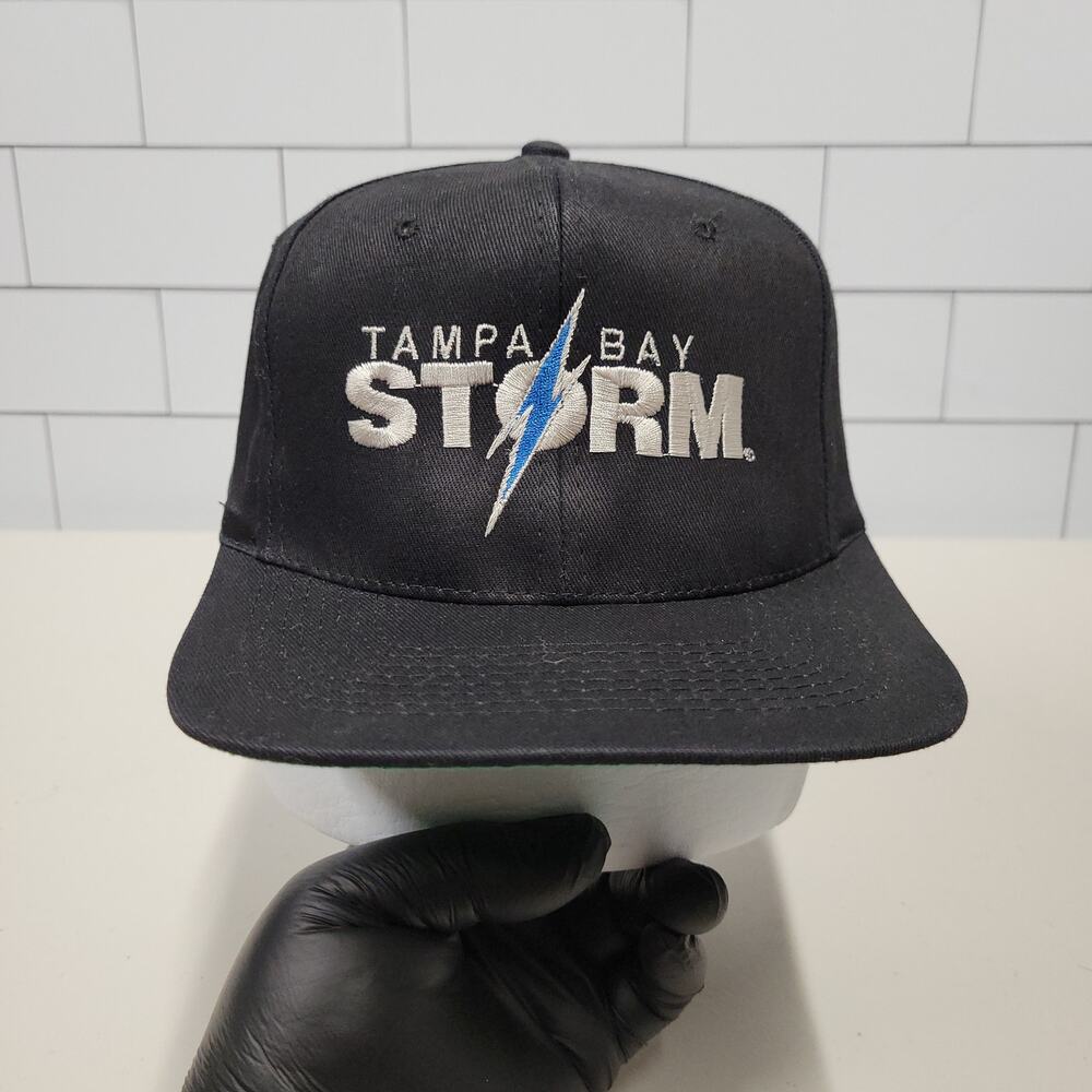 Vintage Tampa Bay Storm AFL KC Snapback Hat Black Arena Football 90s